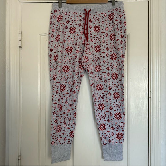 Christmas Snow Flake Sweatpants MEDIUM - Picture 1 of 3
